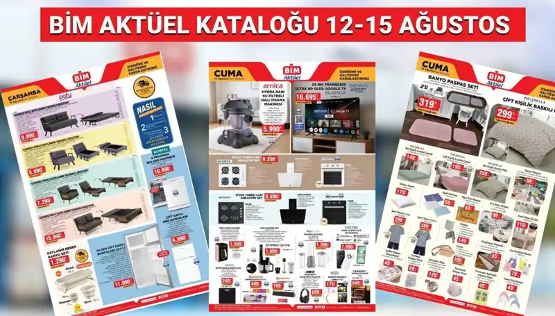 BİM'in 12-15 Ağustos Aktüel Kataloğu: Fırsatlar Kaçmaz!