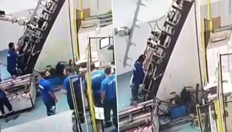 Fabrikada Dehşet Veren Kaza: Makine İşçinin Sırtına Saplandı!