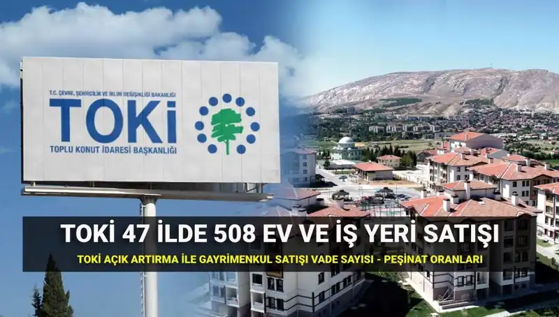 47 İlde TOKİ Açık Artırması Başlıyor: İşte Satış Detayları!