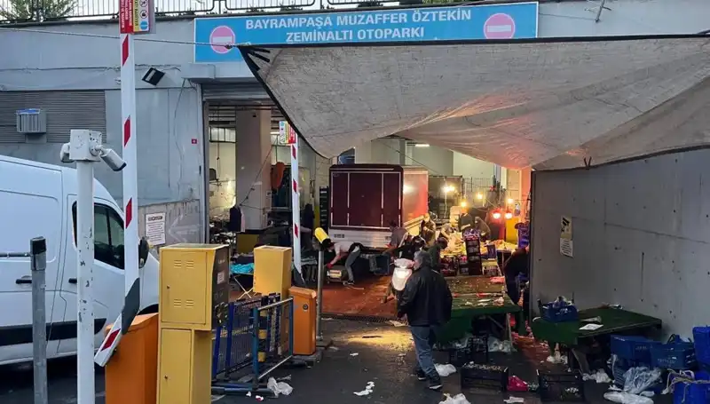 Pazar Yerinde Dehşet Anları: Biber Gazı Yaygını Ortalığı Karıştırdı